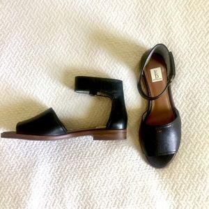 ED Ellen Degeneres Black Minimalist Sandals